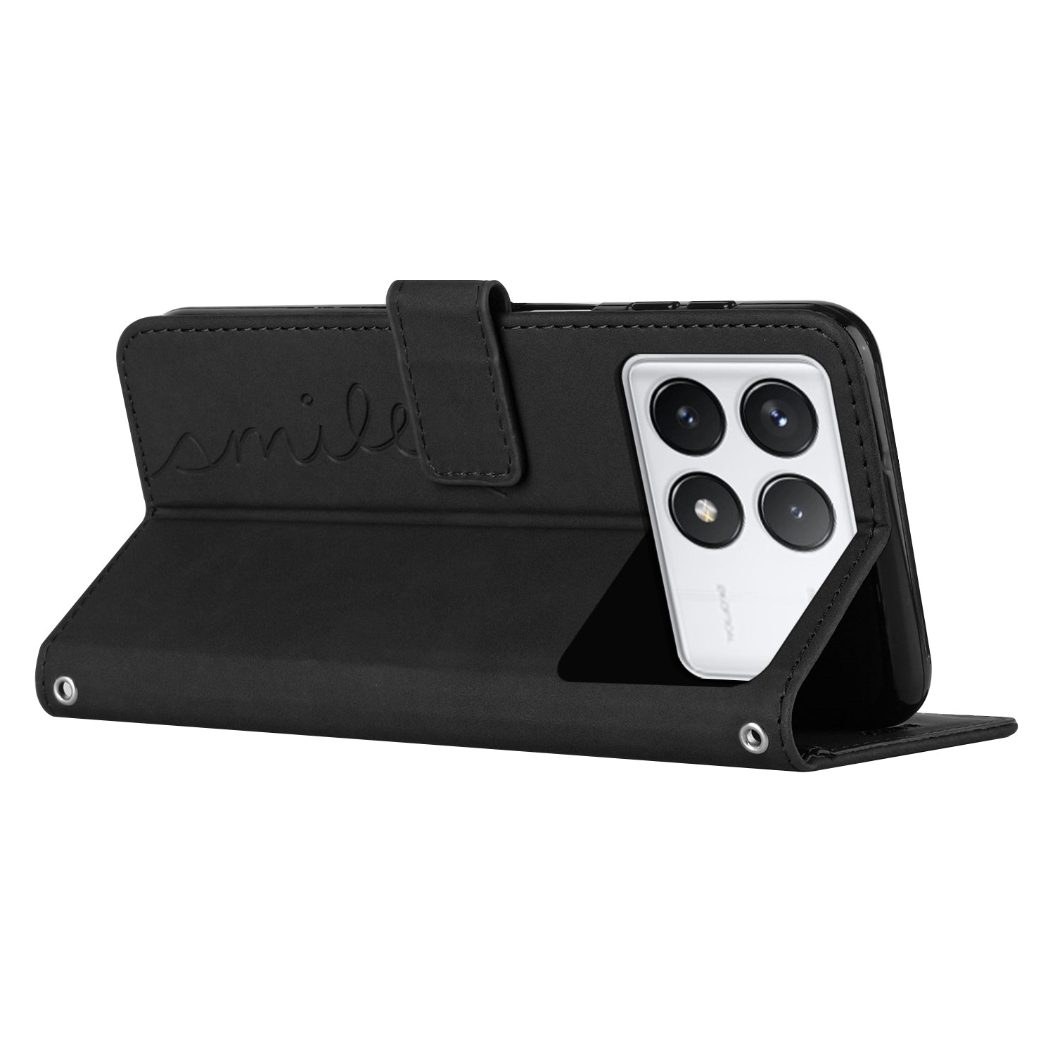 For Xiaomi Redmi K70E 5G / Poco X6 Pro 5G Wallet Cover Magnetic Skin-touch PU Leather+TPU Phone Case - Black For Xiaomi Redmi K70E 5G / Poco X6 Pro 5G Wallet Cover Magnetic Skin-touch PU Leather+TPU Phone Case - Black